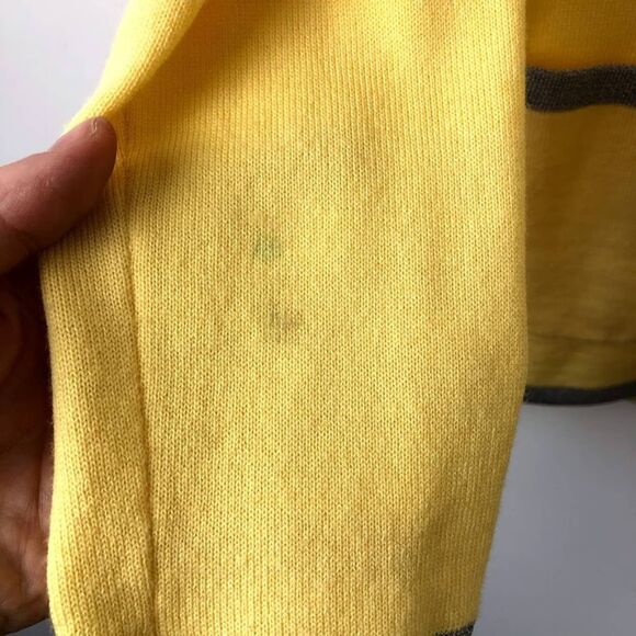 ESCADA cardigan yellow silver wool 34 - Picture 6 of 7